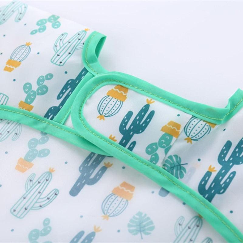 Avental de manga comprida para bebês - à prova - Hellofantin