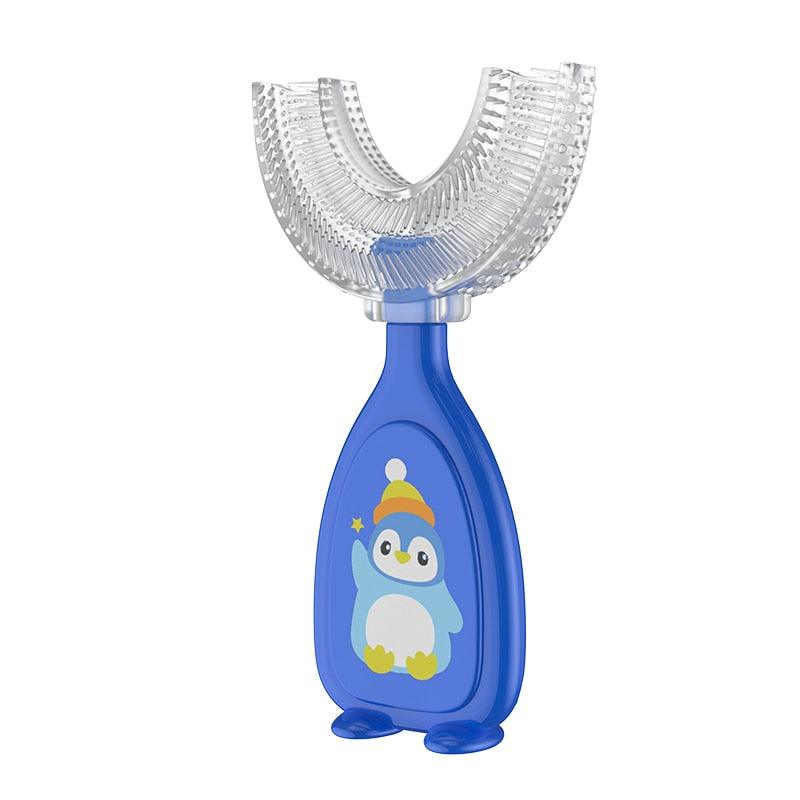 Escova de dentes infantil - em formato de U - Hellofantin